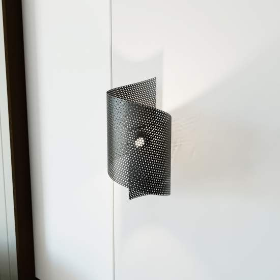 Applique Moderna Baldr 1 Luce Nera LA0037-EB-AP1-NR