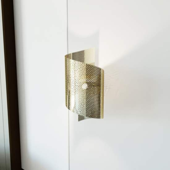 Applique Moderna Baldr 1 Luce Oro LA0037-EB-AP1-OR