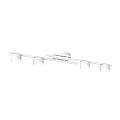 Plafoniera 4 Luci Freyr In Acciaio Bianco Diffusori Cilindrici LA0044-EB-PL4-BI