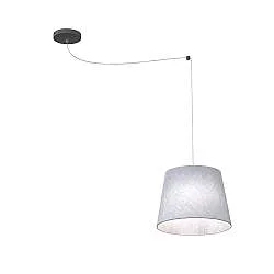 Sospensione 1 Luce Okeanos Con Paralume Grigio