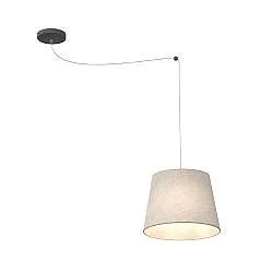 Sospensione 1 Luce Okeanos Con Paralume Beige