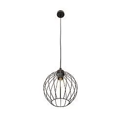 Sospensione Minimal Industrial Hathor 1 Luce Nera