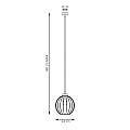 Sospensione Minimal Industrial Hathor 1 Luce Nera LA0056-EB-1-NR