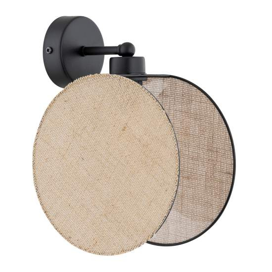 Applique 1 Luce Moderna Nut In Acciaio Effetto Naturale LA0058-EB-1-NR