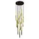 Lampadario Moderno Shu Acciaio Nero 17 Luci G9 Ip20