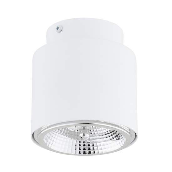 Plafoniera Moderna 1 Luce Faretto Ptah In Acciaio Bianco LA0061-EB-PL1-BI