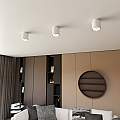 Plafoniera Moderna 1 Luce Faretto Ptah In Acciaio Bianco LA0061-EB-PL1-BI