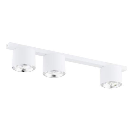 Plafoniera Moderna 3 Luci Faretti Ptah In Acciaio Bianco LA0061-EB-PL3-BI