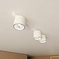 Plafoniera Moderna 3 Luci Faretti Ptah In Acciaio Bianco LA0061-EB-PL3-BI