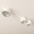 Plafoniera Moderna 3 Luci Faretti Ptah In Acciaio Bianco LA0061-EB-PL3-BI