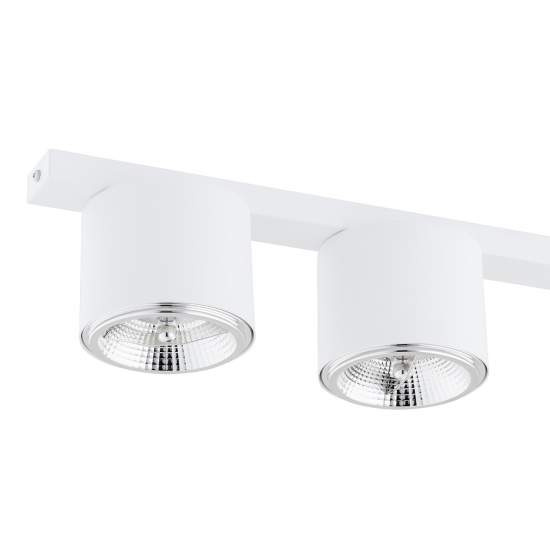 Plafoniera Moderna 3 Luci Faretti Ptah In Acciaio Bianco LA0061-EB-PL3-BI