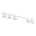Plafoniera Moderna 5 Luci Faretti Ptah In Acciaio Bianco LA0061-EB-PL5-BI