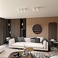 Plafoniera Moderna 5 Luci Faretti Ptah In Acciaio Bianco LA0061-EB-PL5-BI