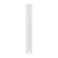 Plafoniera Moderna Faretto Marduk 1 Luce Acciaio Bianco 45 Cm