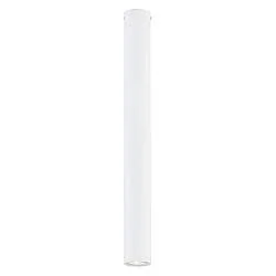 Plafoniera Moderna Faretto Marduk 1 Luce Acciaio Bianco 60 Cm