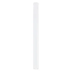 Plafoniera Moderna Faretto Marduk 1 Luce Acciaio Bianco 80 Cm