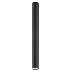 Plafoniera Moderna Faretto Marduk 1 Luce Acciaio Nero 60 Cm