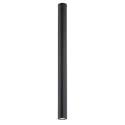 Plafoniera Moderna Faretto Marduk 1 Luce Acciaio Nero 80 Cm