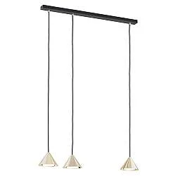 Sospensione Minimal Narayana 3 Luci In Acciaio Oro