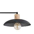 Lampadario Minimal Ishtar Acciaio Nero 4 Luci E27 Ip20 LA0066-EB-4-NR
