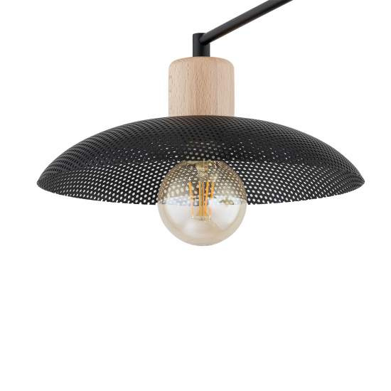 Lampadario Minimal Ishtar Acciaio Nero 4 Luci E27 Ip20 LA0066-EB-4-NR