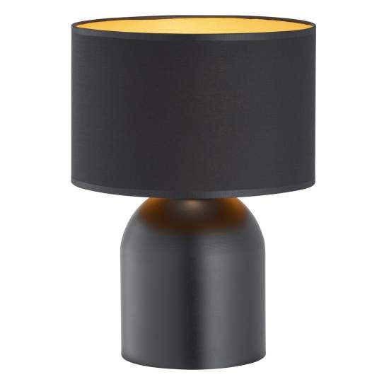 Lampada Da Tavolo Nordica Enlil 1 Luce In Acciaio Nero E Oro LA0068-EB-LT1-NR-OR