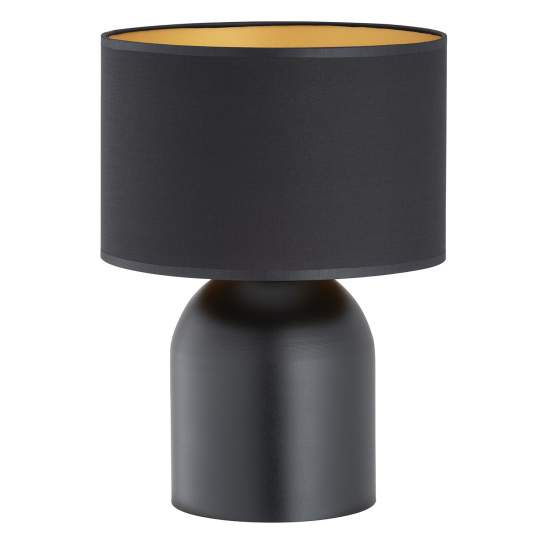 Lampada Da Tavolo Nordica Enlil 1 Luce In Acciaio Nero E Oro LA0068-EB-LT1-NR-OR