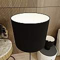 Piantana Minimal Enlil Acciaio Nero Bianco 1 Luce E27 Ip20 LA0068-EB-PT1-NR-BI