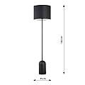 Piantana Minimal Enlil Acciaio Nero Bianco 1 Luce E27 Ip20 LA0068-EB-PT1-NR-BI