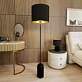 Piantana Minimal Enlil Acciaio Nero Oro 1 Luce E27 Ip20 LA0068-EB-PT1-NR-OR
