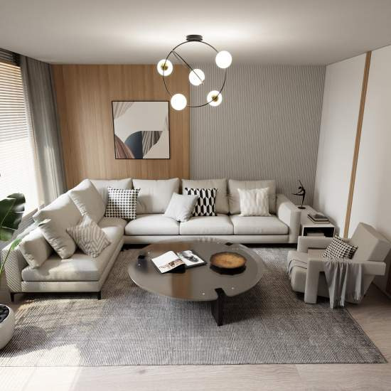 Lampadario Minimal Inanna Acciaio Nero Oro 5 Luci E14 Ip20 LA0072-EB-5-NR-OR