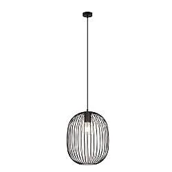Sospensione Minimal Michizane 1 Luce In Acciaio Nero