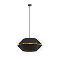 Sospensione Contemporanea 1 Luce Bellerofonte In Metallo Nero E Oro LA0091-EB-1-NR