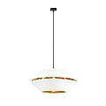 Sospensione Contemporanea 1 Luce Bellerofonte In Metallo Bianco E Oro LA0091-EB-1-NR-BI