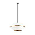 Sospensione Contemporanea 1 Luce Bellerofonte In Metallo Bianco E Oro LA0091-EB-1-NR-BI