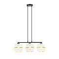 Sospensione Contemporanea 3 Luci Bellerofonte In Metallo Bianco E Oro LA0091-EB-3-NR-BI