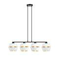 Sospensione Contemporanea 4 Luci Bellerofonte In Metallo Bianco E Oro LA0091-EB-4-NR-BI