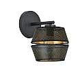 Applique Contemporanea 1 Luce Enea In Metallo Nero E Oro LA0092-EB-AP1-NR