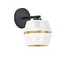 Applique Contemporanea 1 Luce Enea In Metallo Bianco E Oro LA0092-EB-AP1-NR-BI