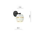 Applique Contemporanea 1 Luce Enea In Metallo Bianco E Oro LA0092-EB-AP1-NR-BI