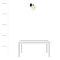 Applique Contemporanea 1 Luce Enea In Metallo Bianco E Oro LA0092-EB-AP1-NR-BI