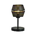 Lumetto Contemporaneo 1 Luce Enea In Metallo Nero E Oro LA0092-EB-LT1-NR