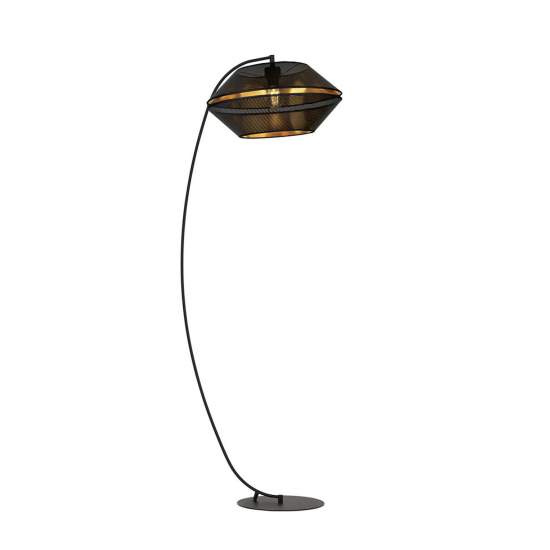 Piantana Moderno Enea Acciaio Nero 1 Luce E27 Ip20 LA0092-EB-PT1-NR