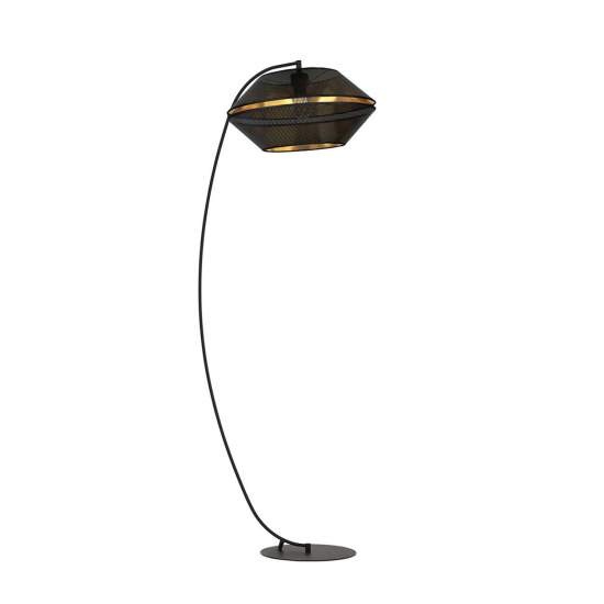 Piantana Moderno Enea Acciaio Nero 1 Luce E27 Ip20 LA0092-EB-PT1-NR