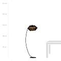 Piantana Moderno Enea Acciaio Nero 1 Luce E27 Ip20 LA0092-EB-PT1-NR