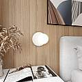 Lampada Da Parete Contemporanea Ippolita 1 Luce In Acciaio Bianco E Vetro Opalino LA0093-EB-AP1-BI