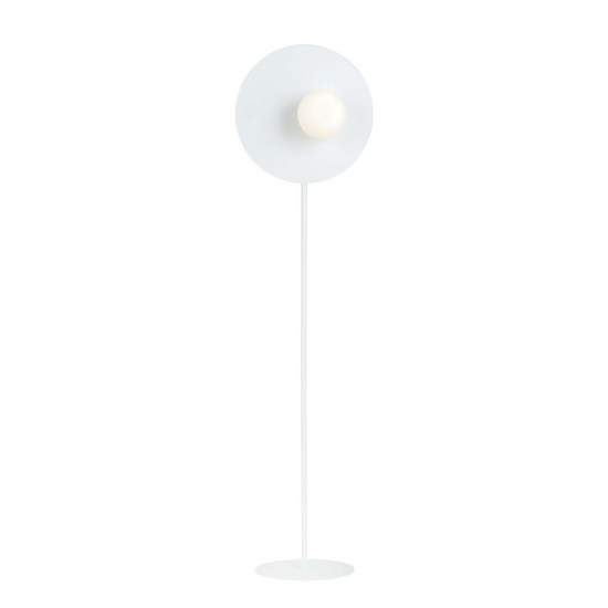 Piantana Minimal Ippolita Acciaio Bianco 1 Luce E14 Ip20 LA0093-EB-PT1-BI