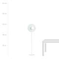 Piantana Minimal Ippolita Acciaio Bianco 1 Luce E14 Ip20 LA0093-EB-PT1-BI