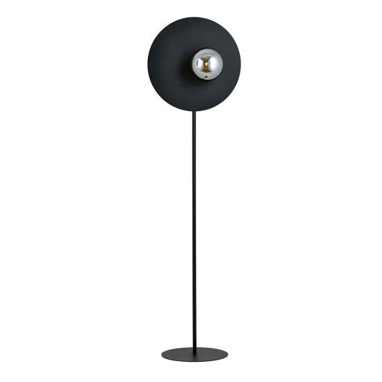 Piantana Minimal Ippolita Acciaio Nero Grigio 1 Luce E14 Ip20 LA0093-EB-PT1-NR-GR