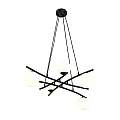 Lampadario Moderno Cadmo Acciaio Nero Bianco 5 Luci E14 Ip20 LA0095-EB-5-NR-BI